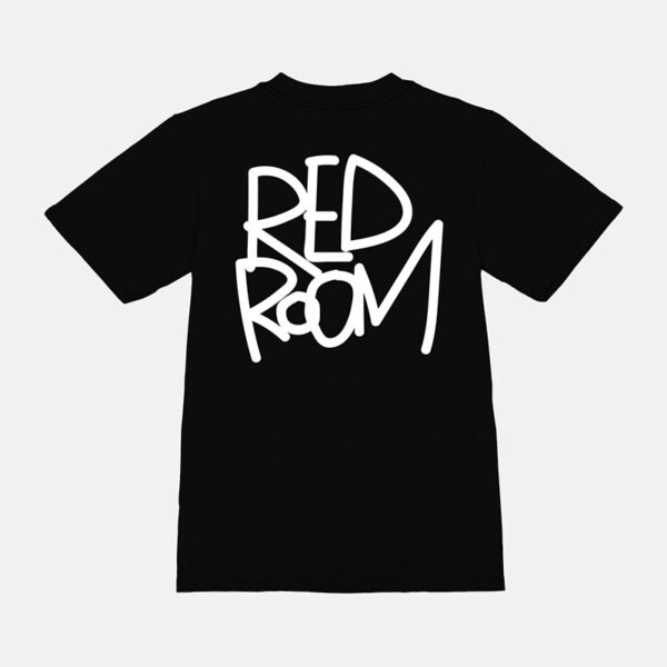 Red Room Classic Logo Tee Oversized - Black - Image 2